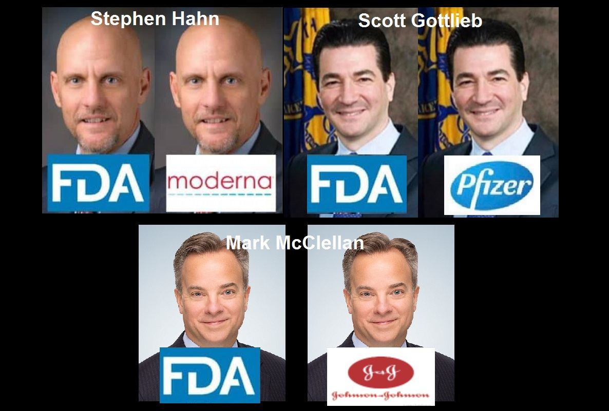 All 3 FDA-Authorized COVID-19 Vaccine Companies Employ Former FDA Commissioners