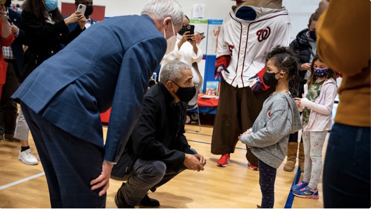 Child Predators: Obama And Fauci Turn Up At Elementary School To Watch Kids Get Vaccinated