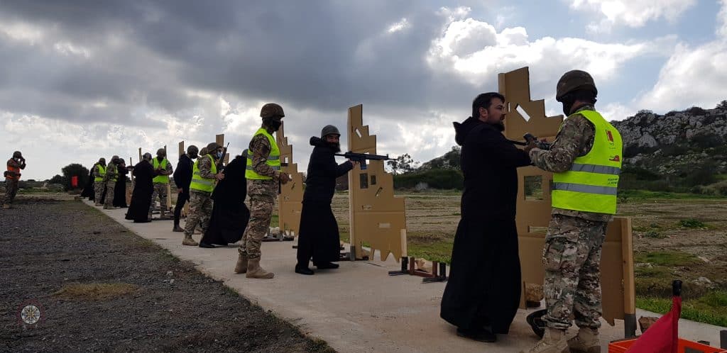 CLERGYMEN LIKE NEVER SEEN BEFORE: Cypriot priests receive weapons training (PHOTOS)