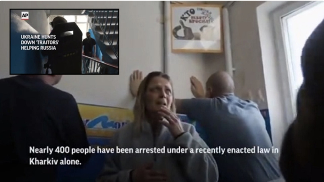 ΑΠΙΣΤΕΥΤΟ: Το ίδιο το AP συνοδεύει τους κακοποιούς SBU του Zelensky καθώς «απάγουν Ουκρανούς που μιλούν ενάντια στο καθεστώς»