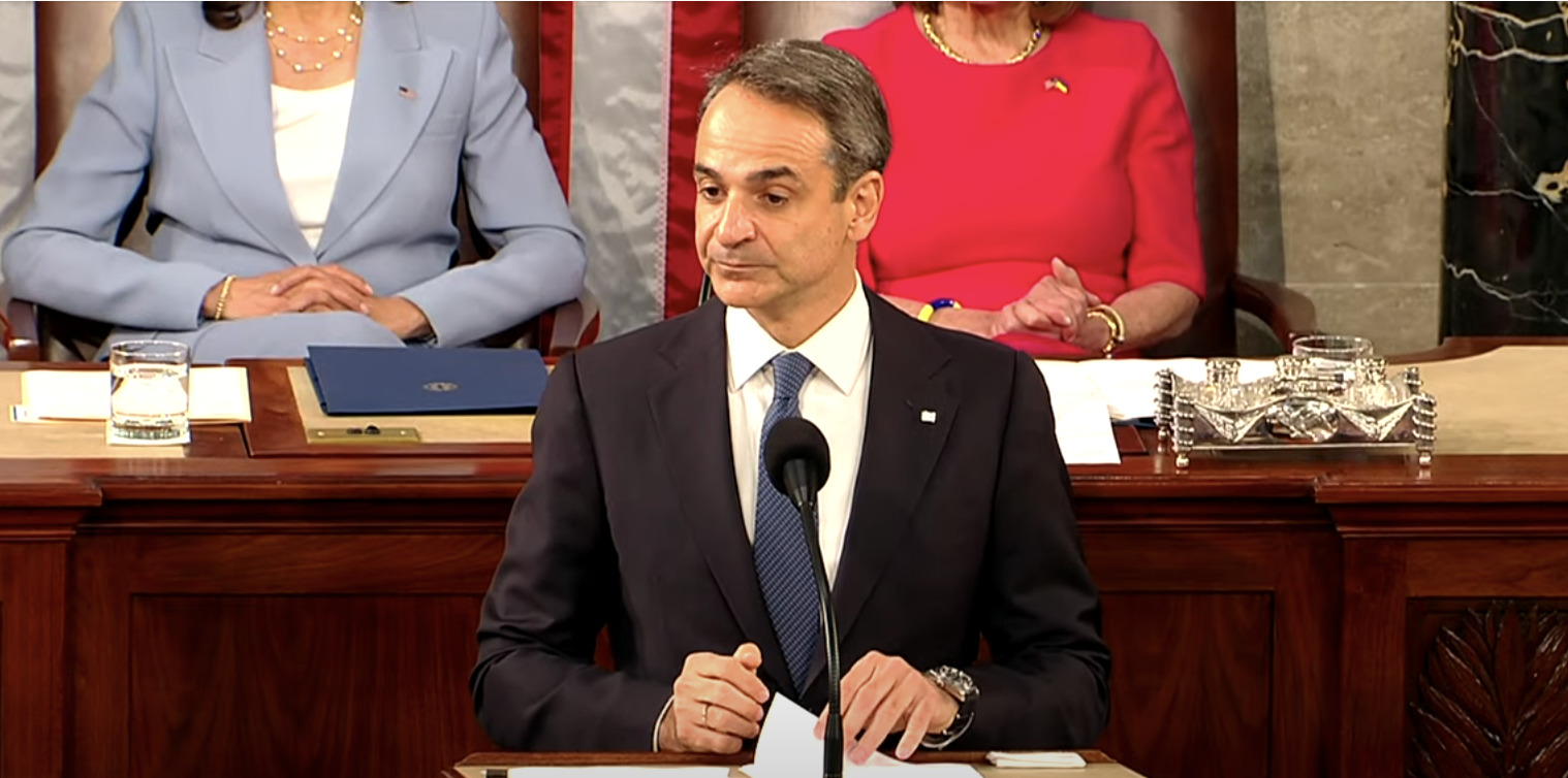 Greek PM Mitsotakis addresses Congress – Creates more tension with Russia – Praises KILLERS Bill Gates and Albert Bourla and Pfizer!!!