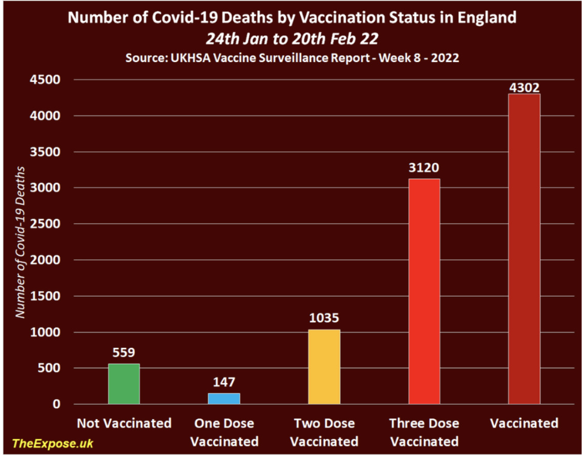 O.N.S. confirms 70K people have died within 28 Days of Covid-19 Vaccination in England; & 179K have died within 60 Days