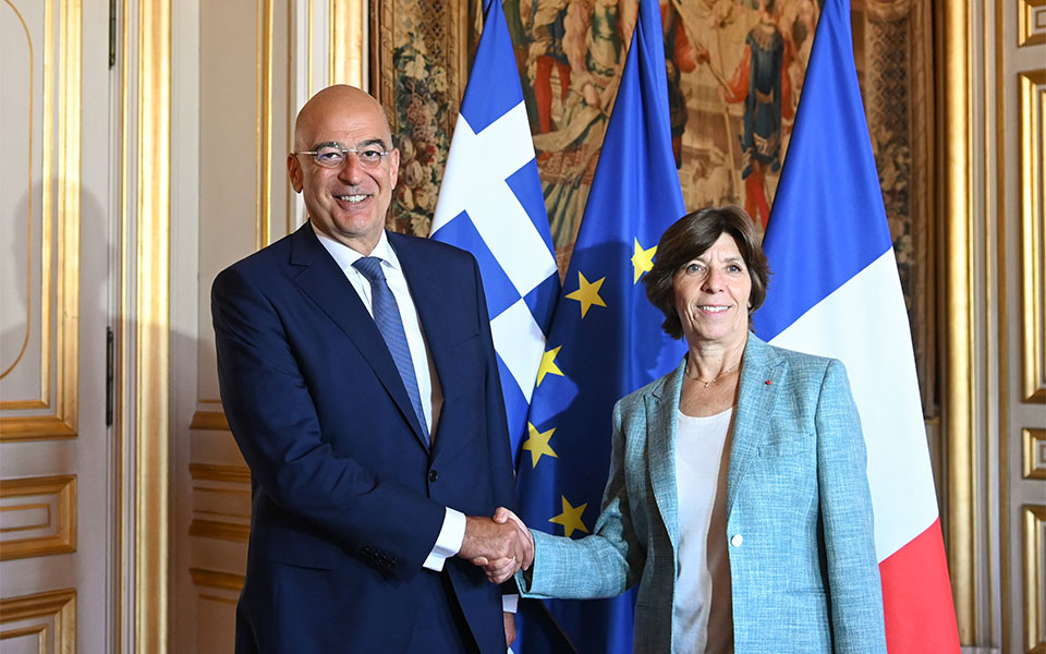 French FM: France will stand by Greece whenever its sovereignty is under threat