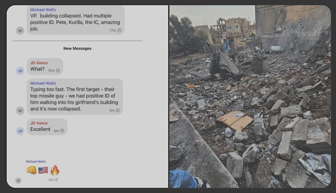 BREAKING: Signal group chat with Pentagon war plans against Yemen were just leaked by the Atlantic