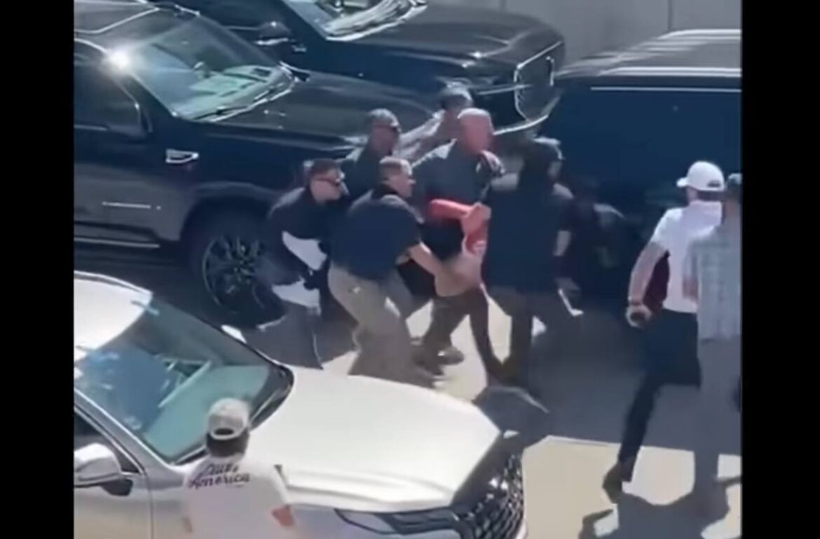 FAKE Charlie Kirk “Shooting”: Look At How They Haul Him Away To The Van – NO BLOOD On Ground – NO COMPRESSION Of Wound!!!